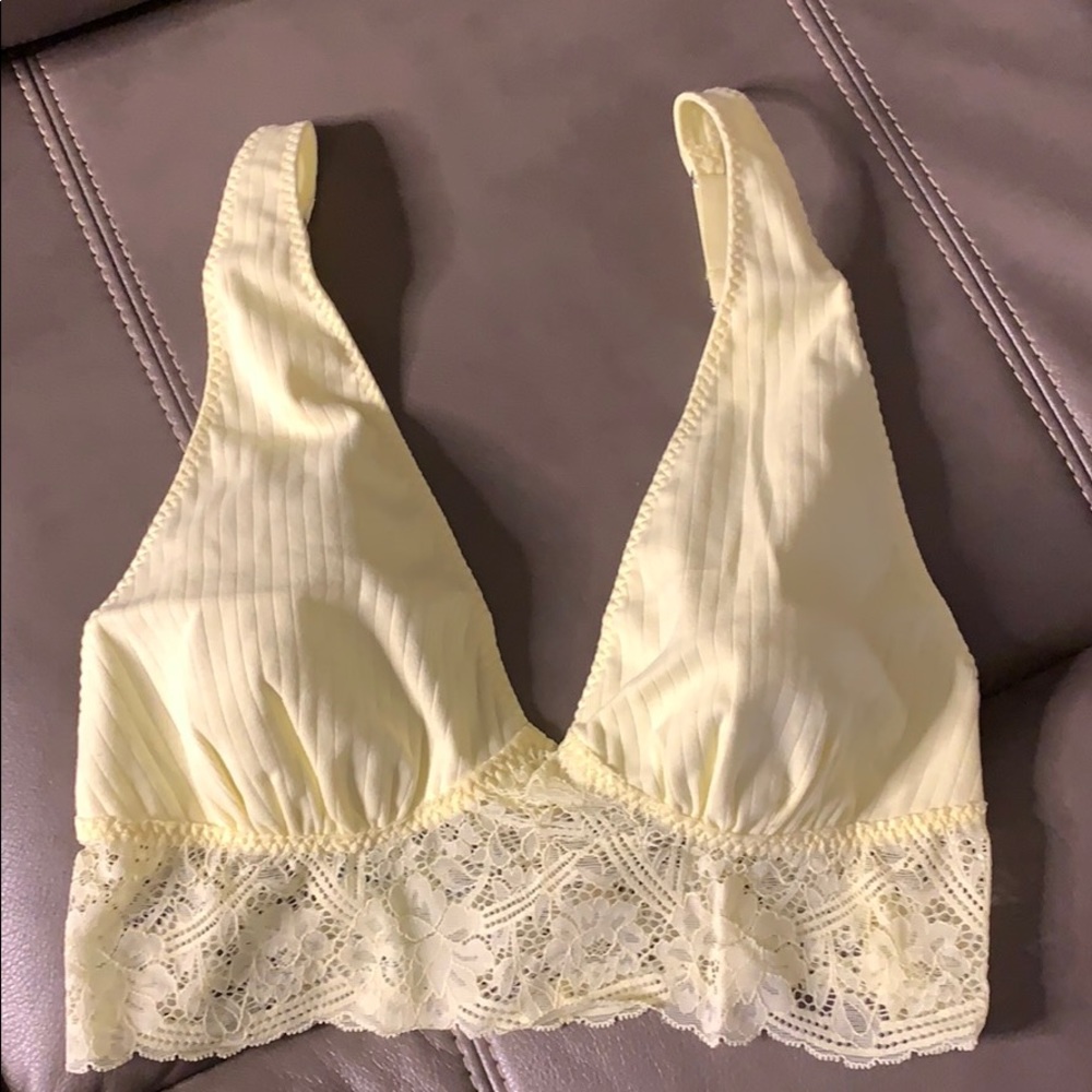 Free People Teagan Lace Trim Bralette